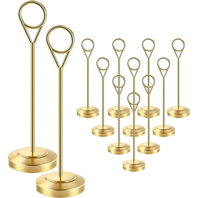 Table Number Gold - 【A92P!】 حوامل صور متينة مع قاعدة